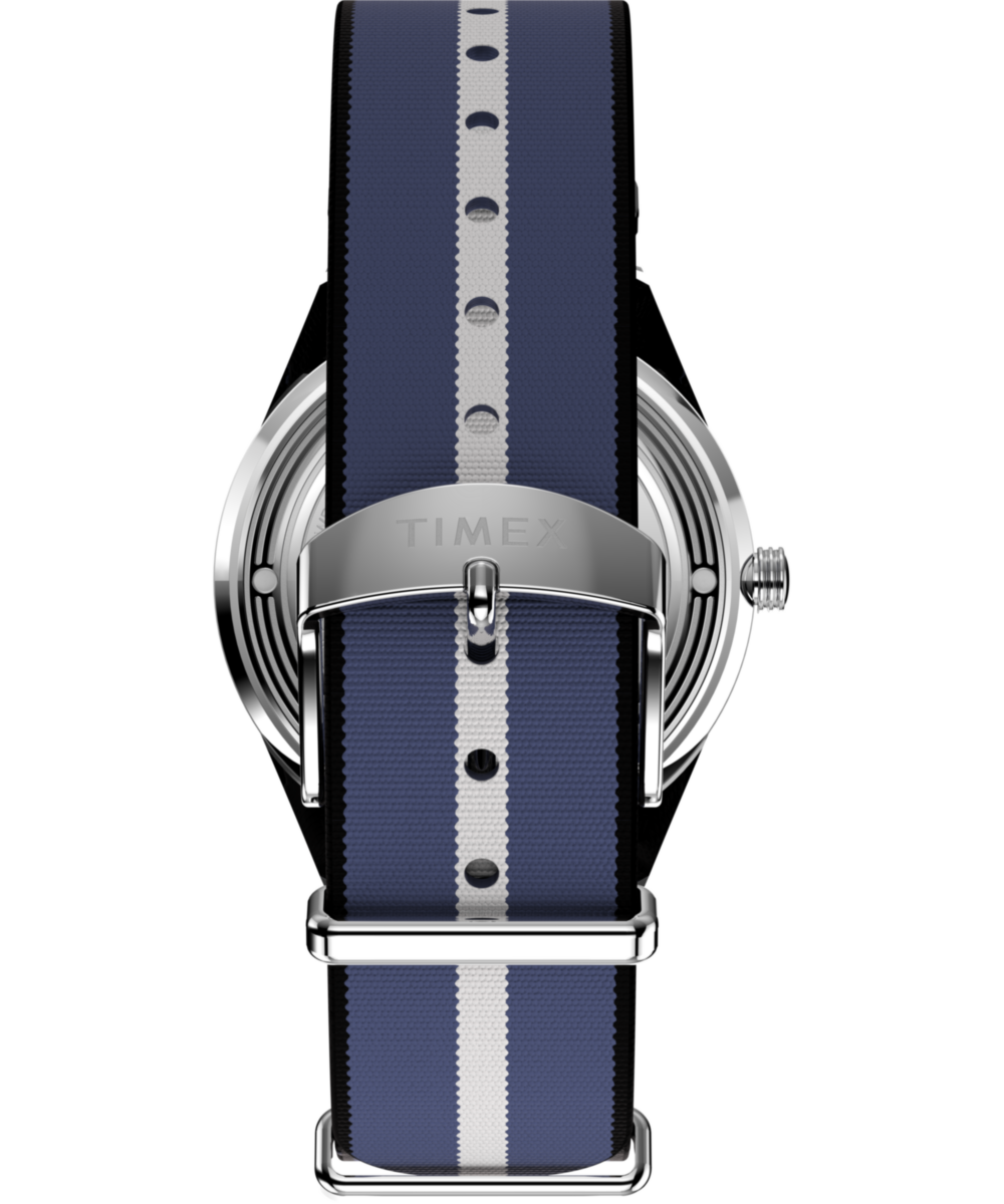 Marlin® Jet Quartz 38mm Fabric Strap Watch