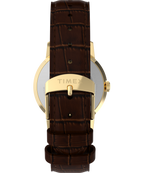 Marlin® Quartz 34mm Leather Strap Watch