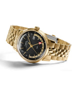 Marlin® Quartz GMT 40mm Stainless Steel Bracelet Watch