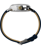 Marlin® Quartz GMT 40mm Leather Strap Watch