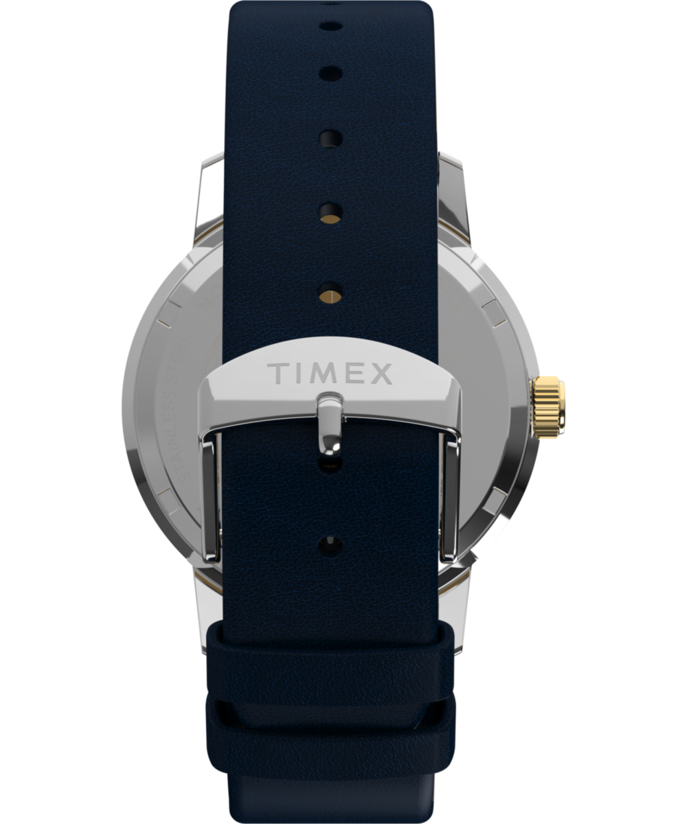 Marlin® Quartz GMT 40mm Leather Strap Watch