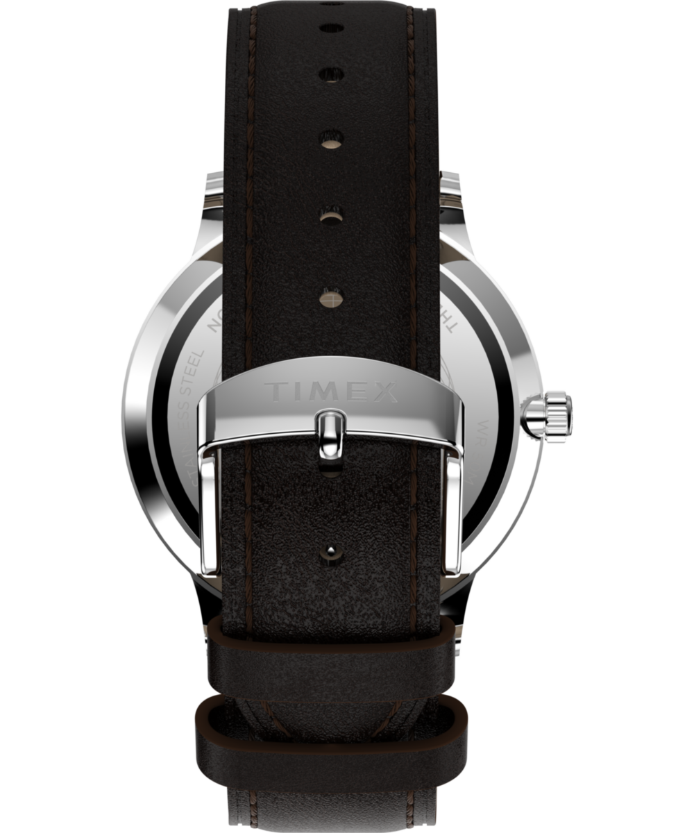 Waterbury Classic 40mm Leather Strap Watch