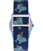 TIMEX TIME MACHINES® 29mm Blue Shark Elastic Fabric Kids Watch