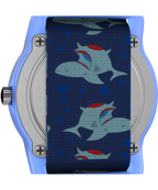 TIMEX TIME MACHINES® 29mm Blue Shark Elastic Fabric Kids Watch