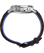 Timex X Pan Am Chronograph 42mm Leather Strap Watch