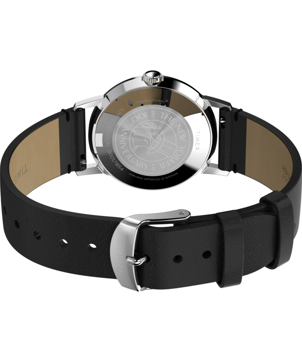 Timex | The New Yorker Marlin® Hand-Wound 34mm Leather Strap Watch